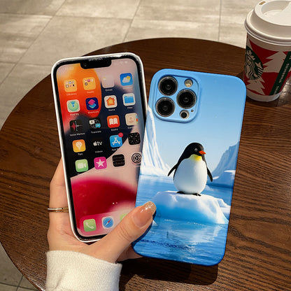 Cube Penguin Film Case - Durable, Shock-Absorbing, and Trendy Protection - for iPhone 16, 15, 14, 13, 12, 11, Plus, Pro, Max, Perfect Birthday Gift for Friends (1)