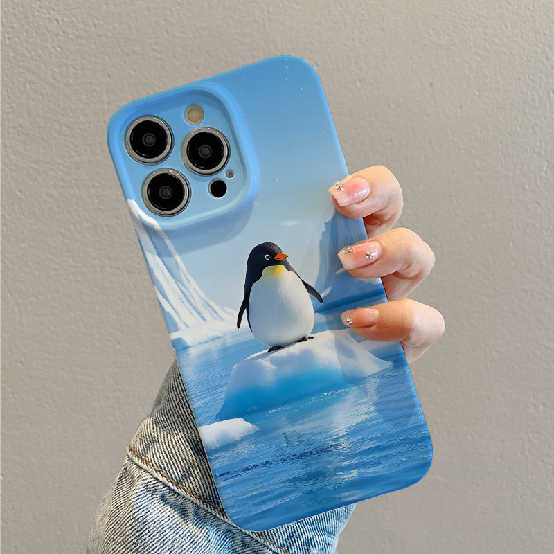 Cube Penguin Film Case - Durable, Shock-Absorbing, and Trendy Protection - for iPhone 16, 15, 14, 13, 12, 11, Plus, Pro, Max, Perfect Birthday Gift for Friends (1)