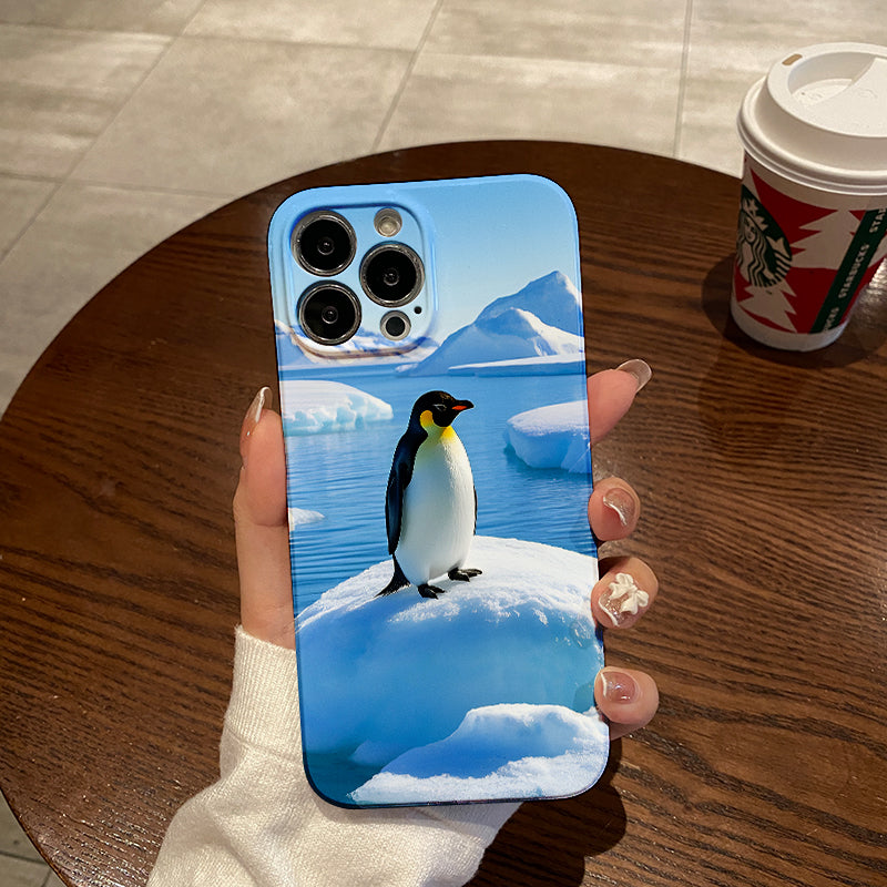 Cube Penguin Film Case - Durable, Shock-Absorbing, and Trendy Protection - for iPhone 16, 15, 14, 13, 12, 11, Plus, Pro, Max, Perfect Birthday Gift for Friends