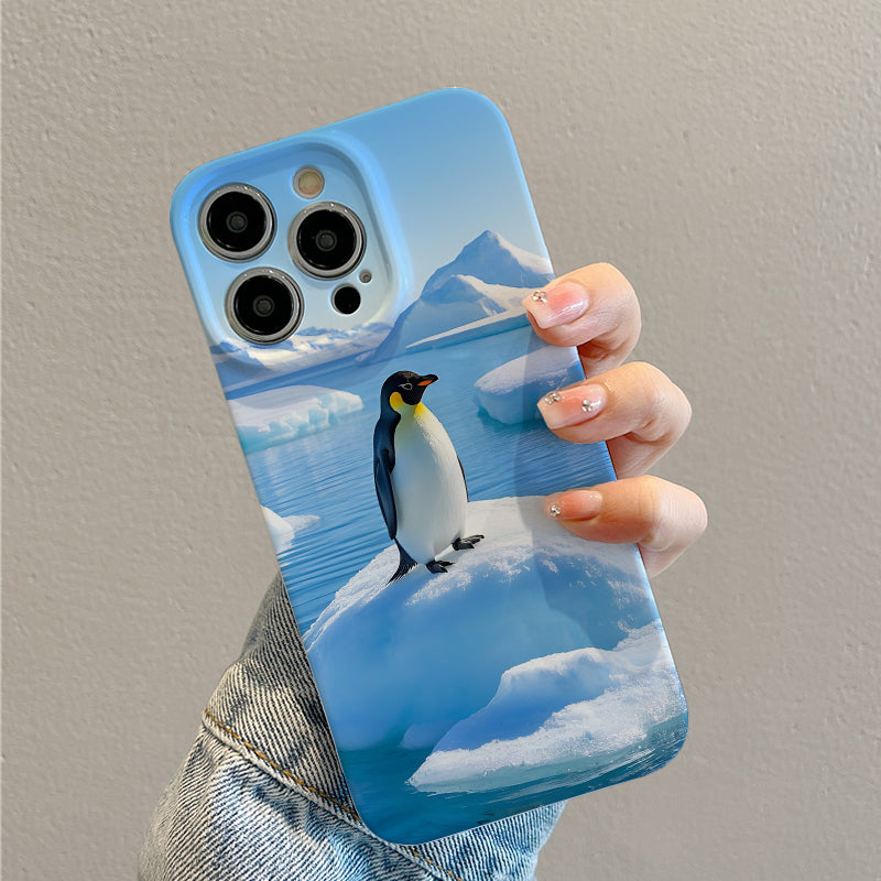 Cube Penguin Film Case - Durable, Shock-Absorbing, and Trendy Protection - for iPhone 16, 15, 14, 13, 12, 11, Plus, Pro, Max, Perfect Birthday Gift for Friends