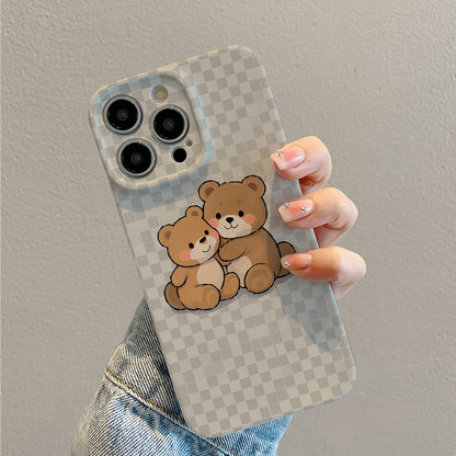 Cute Hugging Cat Personality Pattern Full-coverage TPU Mobile Phone Case Suitable for iPhone 16 15 14 13 12 11 Pro Max XS XR X 7 8 Plus