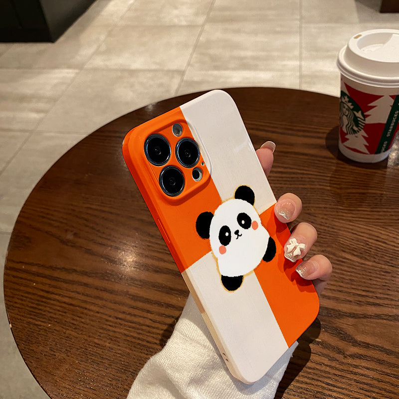 dle panda phone case, for iPhone 16 Pro Max mobile phone case High-end quality mobile phone case 15pro_14Pro_13 Pro_12Pro_12 for men and women, Anti-drop case anti-scratch explosion-proof phone case