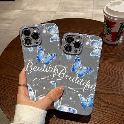 e Butterfly Pattern Anti-fall Full-coverage Mobile Phone Case Suitable for iPhone Series