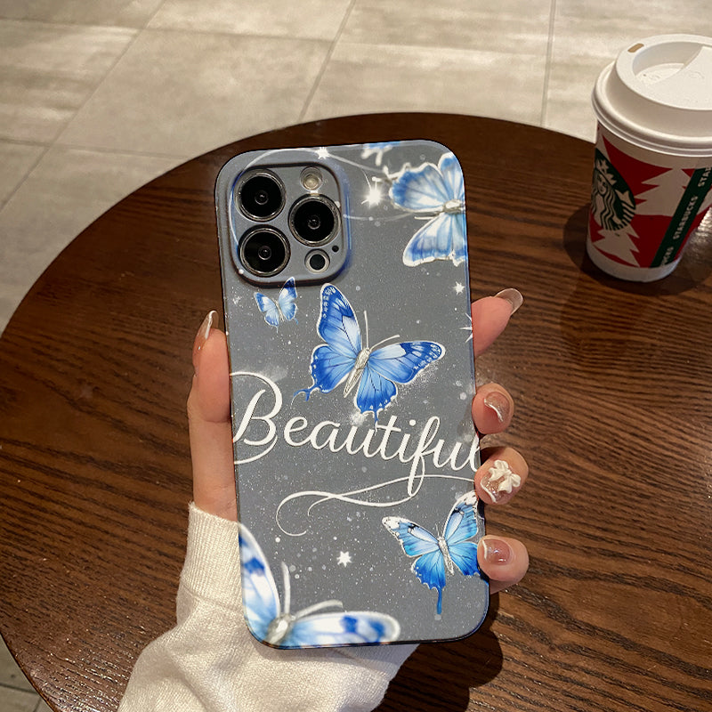 e Butterfly Pattern Anti-fall Full-coverage Mobile Phone Case Suitable for iPhone Series