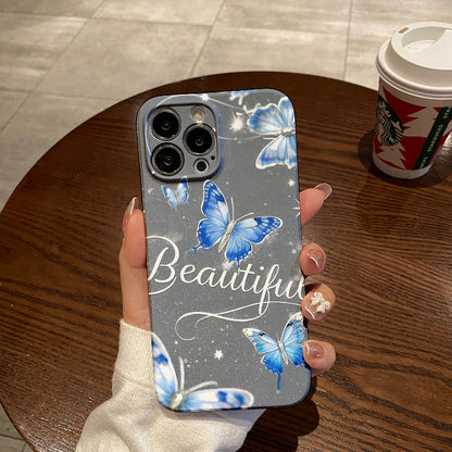 e Butterfly Pattern Anti-fall Full-coverage Mobile Phone Case Suitable for iPhone Series