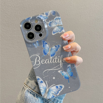 e Butterfly Pattern Anti-fall Full-coverage Mobile Phone Case Suitable for iPhone Series