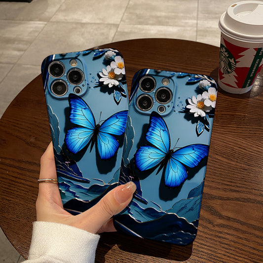 e Butterfly Film Case - Durable, Shock-Absorbing, And Trendy Protection - Compatible with Iphone 16, 15, 14, 13, 12, 11, Plus, Pro, Max, Perfect Birthday Gift for Friends (2)