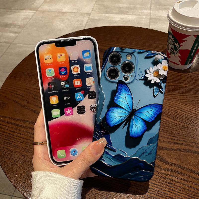 e Butterfly Film Case - Durable, Shock-Absorbing, And Trendy Protection - Compatible with Iphone 16, 15, 14, 13, 12, 11, Plus, Pro, Max, Perfect Birthday Gift for Friends (2)