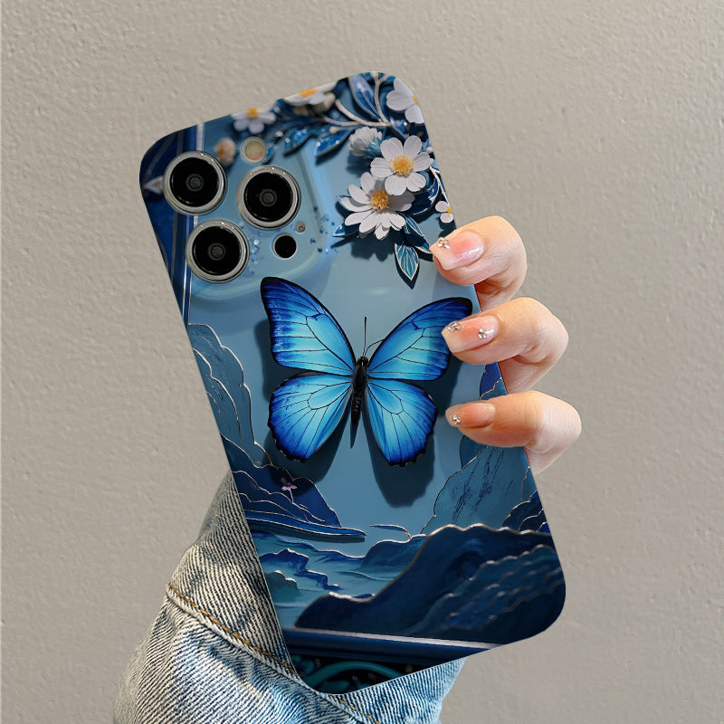 e Butterfly Film Case - Durable, Shock-Absorbing, And Trendy Protection - Compatible with Iphone 16, 15, 14, 13, 12, 11, Plus, Pro, Max, Perfect Birthday Gift for Friends (2)