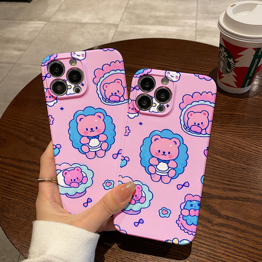 e Pink Kitten Film Case - Durable, Shock-Absorbing, and Trendy Protection - for iPhone 16, 15, 14, 13, 12, 11, Plus, Pro, Max, Perfect Birthday Gift for Friends