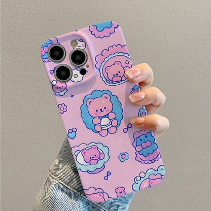 e Pink Kitten Film Case - Durable, Shock-Absorbing, and Trendy Protection - for iPhone 16, 15, 14, 13, 12, 11, Plus, Pro, Max, Perfect Birthday Gift for Friends