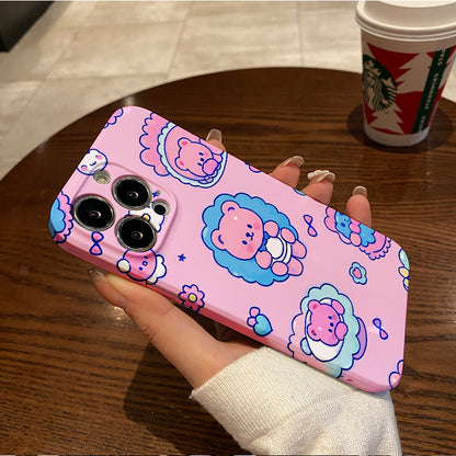 e Pink Kitten Film Case - Durable, Shock-Absorbing, and Trendy Protection - for iPhone 16, 15, 14, 13, 12, 11, Plus, Pro, Max, Perfect Birthday Gift for Friends