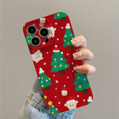 ed Santa Claus All-Inclusive Hard Shell Mobile Phone Case, Compatible with Iphone 16Pro Max 15Pro 14Plus 13 12Pro 11