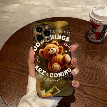 English Bear Phone Case for Iphone 11 12 13 14 15 16 Pro Max XS XR X 7 8 Plus SE 2020 2022 Protective Case