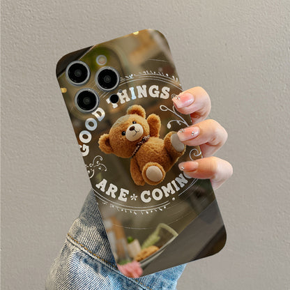 English Bear Phone Case for Iphone 11 12 13 14 15 16 Pro Max XS XR X 7 8 Plus SE 2020 2022 Protective Case