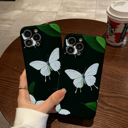 est Butterfly Shock-Absorbing and Trendy Protection Mobile Phone Hard Case Suitable for iPhone16 15 14 13 12 11 Pro Max XR XS Max Plus Protective Cover Gift for Men and Women