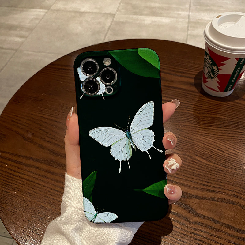 est Butterfly Shock-Absorbing and Trendy Protection Mobile Phone Hard Case Suitable for iPhone16 15 14 13 12 11 Pro Max XR XS Max Plus Protective Cover Gift for Men and Women