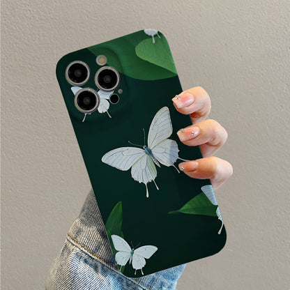 est Butterfly Shock-Absorbing and Trendy Protection Mobile Phone Hard Case Suitable for iPhone16 15 14 13 12 11 Pro Max XR XS Max Plus Protective Cover Gift for Men and Women