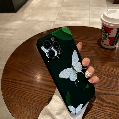 est Butterfly Shock-Absorbing and Trendy Protection Mobile Phone Hard Case Suitable for iPhone16 15 14 13 12 11 Pro Max XR XS Max Plus Protective Cover Gift for Men and Women