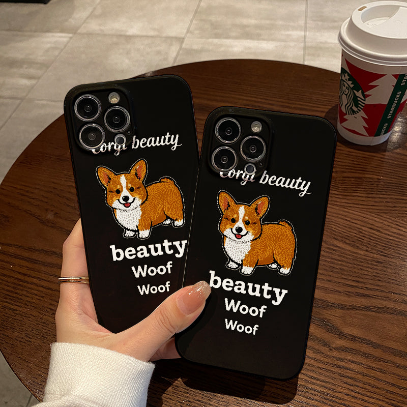 Face Mask Pet Dog Scrub Phone Case Compatible with Iphone 16 15 14 13 12 11 Pro Max X XS XR 7 8 Plus