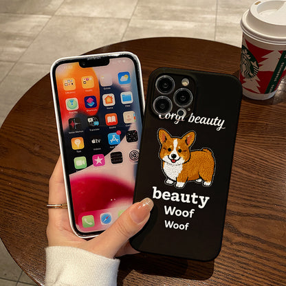 Face Mask Pet Dog Scrub Phone Case Compatible with Iphone 16 15 14 13 12 11 Pro Max X XS XR 7 8 Plus