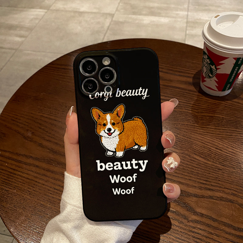 Face Mask Pet Dog Scrub Phone Case Compatible with Iphone 16 15 14 13 12 11 Pro Max X XS XR 7 8 Plus