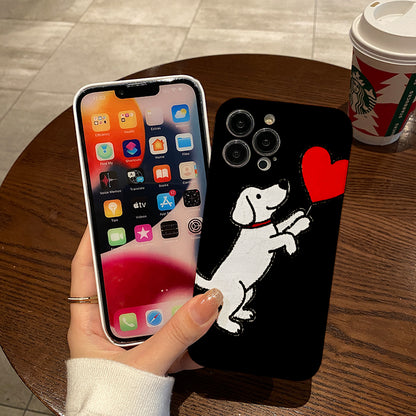 Heartfelt Connection Between Dog and Human Phone case with for iPhone 16, 15, 14, 13, 12, 11 Pro Max, Plus, birthday gift, girlfriend, boyfriend or yourself!