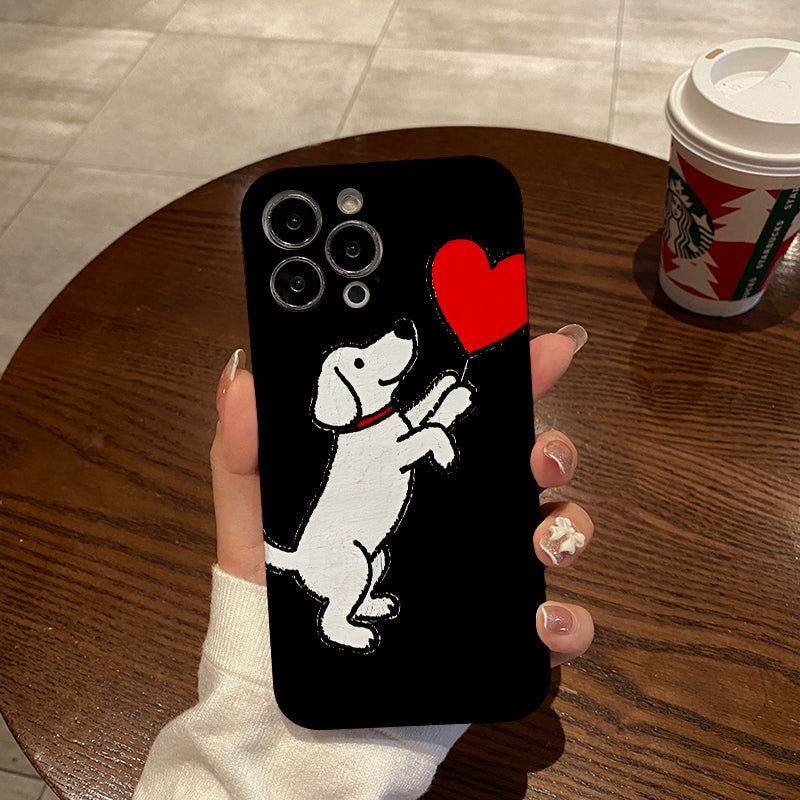 Heartfelt Connection Between Dog and Human Phone case with for iPhone 16, 15, 14, 13, 12, 11 Pro Max, Plus, birthday gift, girlfriend, boyfriend or yourself!