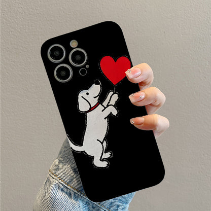 Heartfelt Connection Between Dog and Human Phone case with for iPhone 16, 15, 14, 13, 12, 11 Pro Max, Plus, birthday gift, girlfriend, boyfriend or yourself!