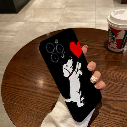 Heartfelt Connection Between Dog and Human Phone case with for iPhone 16, 15, 14, 13, 12, 11 Pro Max, Plus, birthday gift, girlfriend, boyfriend or yourself!