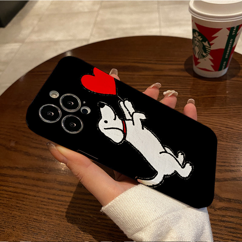 Heartfelt Connection Between Dog and Human Phone case with for iPhone 16, 15, 14, 13, 12, 11 Pro Max, Plus, birthday gift, girlfriend, boyfriend or yourself!