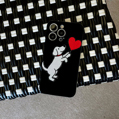 Heartfelt Connection Between Dog and Human Phone case with for iPhone 16, 15, 14, 13, 12, 11 Pro Max, Plus, birthday gift, girlfriend, boyfriend or yourself!