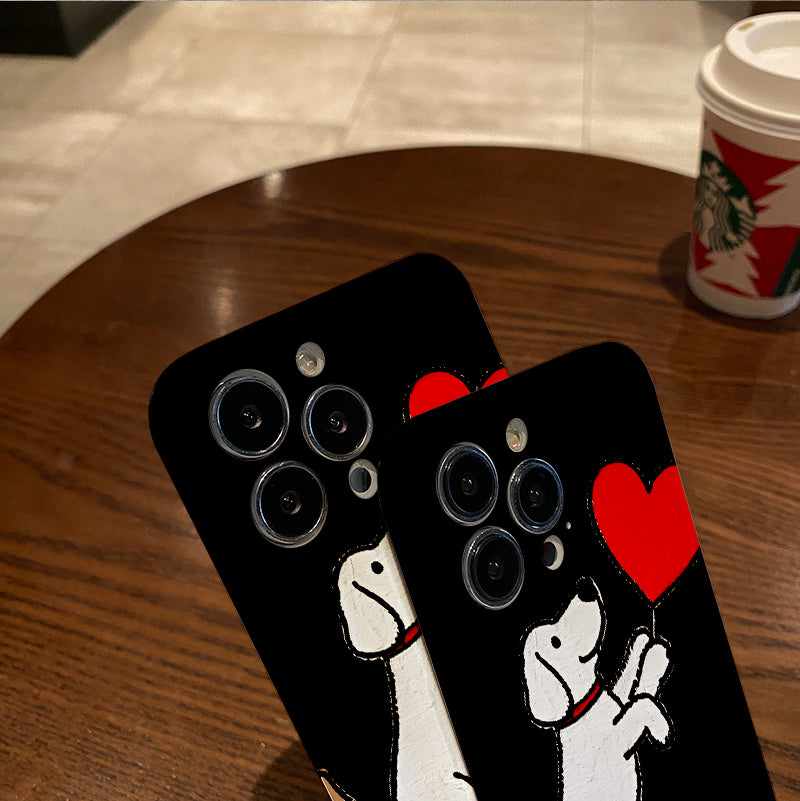 Heartfelt Connection Between Dog and Human Phone case with for iPhone 16, 15, 14, 13, 12, 11 Pro Max, Plus, birthday gift, girlfriend, boyfriend or yourself!