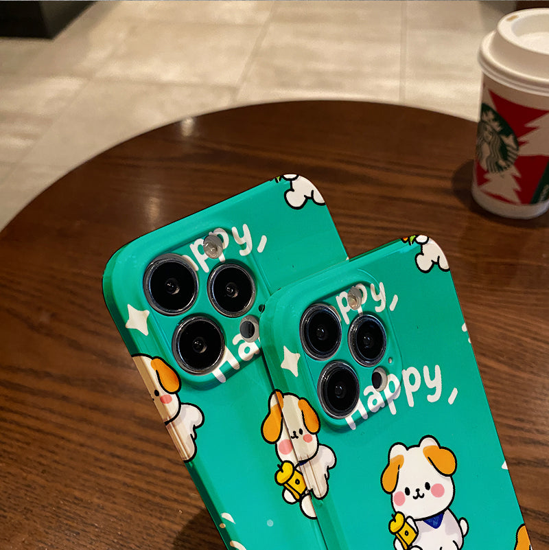 horized Cartoon Pochacco Eating Sandwich Individuality Phone Case Suitable for Iphone 16 15 14 13 12 11 Pro Max Cute Series Phone Case