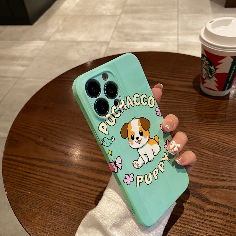 icial Pochacco Clear Phone Cover Compatible with Iphone Models 11 Through 16 Promax, Including 6_7_8_7 PLUS, 8 PLUS, X, XS, XR, XS MAX, 12MINI, And 13MINI for Device Protection.