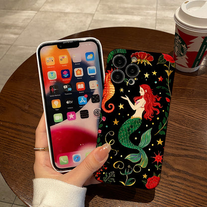 Mobile Phone Protective Case with painted pattern design, suitable for iPhone 16 15 14 13 Mini 12 11 Pro Max Pro Plus XR XS Max XS X series. Latest protective film, PC durable shell. Christmas gift, Hallowe