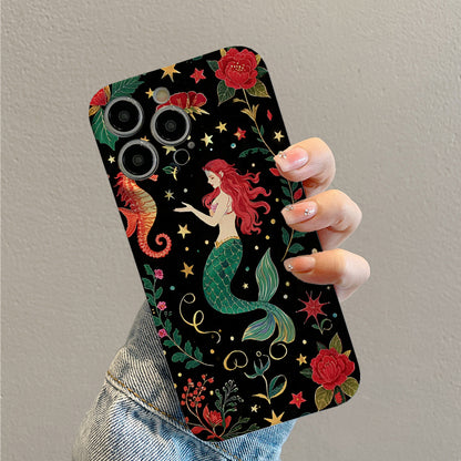 Mobile Phone Protective Case with painted pattern design, suitable for iPhone 16 15 14 13 Mini 12 11 Pro Max Pro Plus XR XS Max XS X series. Latest protective film, PC durable shell. Christmas gift, Hallowe