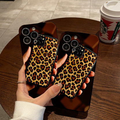 New Leopard Print Mobile Phone Case for Autumn and Winter, for iPhone 16Pro Max 15Pro 14Plus 13 12Pro 11