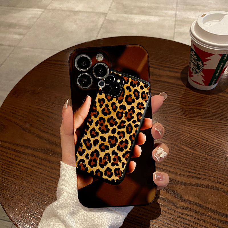 New Leopard Print Mobile Phone Case for Autumn and Winter, for iPhone 16Pro Max 15Pro 14Plus 13 12Pro 11