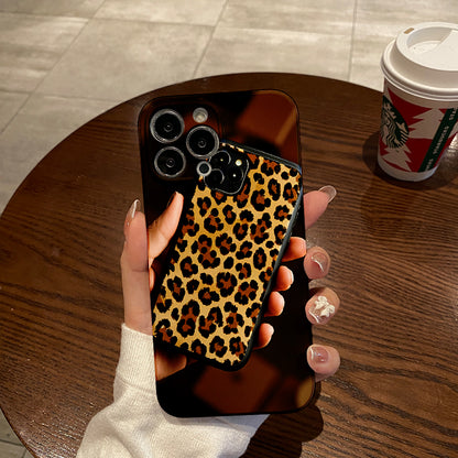 New Leopard Print Mobile Phone Case for Autumn and Winter, for iPhone 16Pro Max 15Pro 14Plus 13 12Pro 11