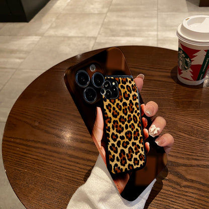 New Leopard Print Mobile Phone Case for Autumn and Winter, for iPhone 16Pro Max 15Pro 14Plus 13 12Pro 11