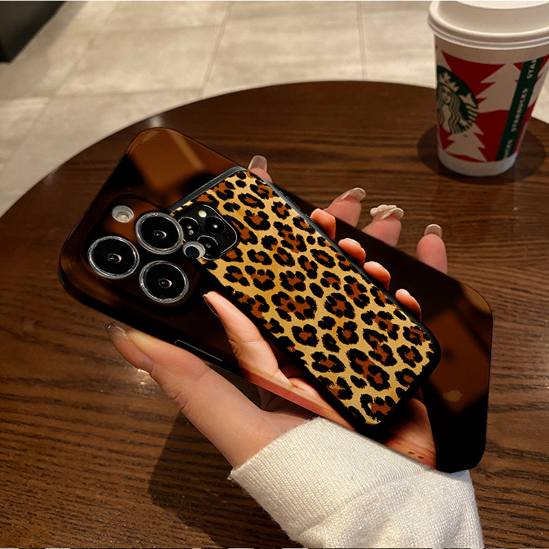 New Leopard Print Mobile Phone Case for Autumn and Winter, for iPhone 16Pro Max 15Pro 14Plus 13 12Pro 11