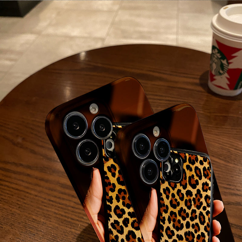 New Leopard Print Mobile Phone Case for Autumn and Winter, for iPhone 16Pro Max 15Pro 14Plus 13 12Pro 11