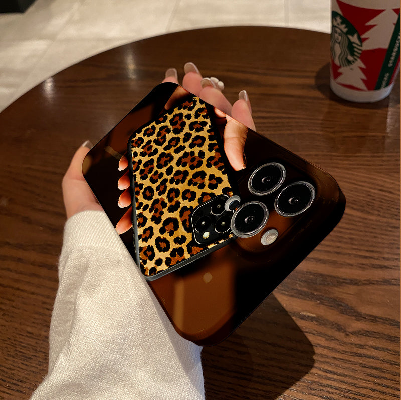 New Leopard Print Mobile Phone Case for Autumn and Winter, for iPhone 16Pro Max 15Pro 14Plus 13 12Pro 11