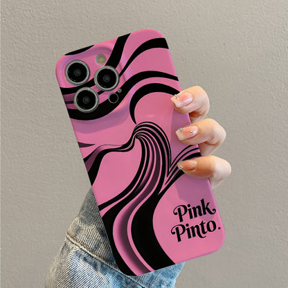 ns Style Girly Pink Bottom Line Mobile Phone Case, Compatible with Iphone16 15 14 13 12 11 Mini Pro Max Plus