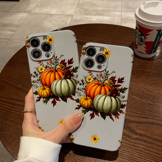 obile Phone Case with the Art Aesthetics of Harvest and Flowers, with a Creative and Unique Style, with Lens Protection and Shock Absorption, Applicable to for iPhone Series 16_15_14_13_12_Mini_11_XS_Pro_Max