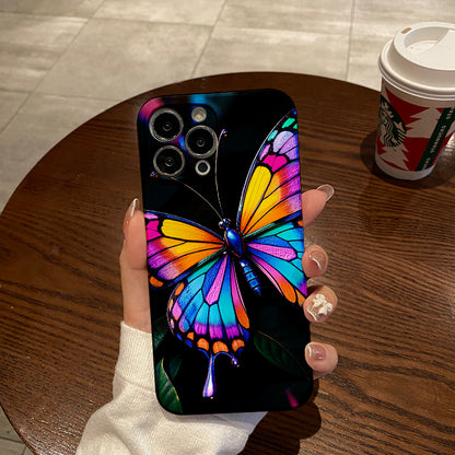 orful Butterfly Film Case - Durable, Shock-Absorbing, and Trendy Protection - for iPhone 16, 15, 14, 13, 12, 11, Plus, Pro, Max, Perfect Birthday Gift for Friends