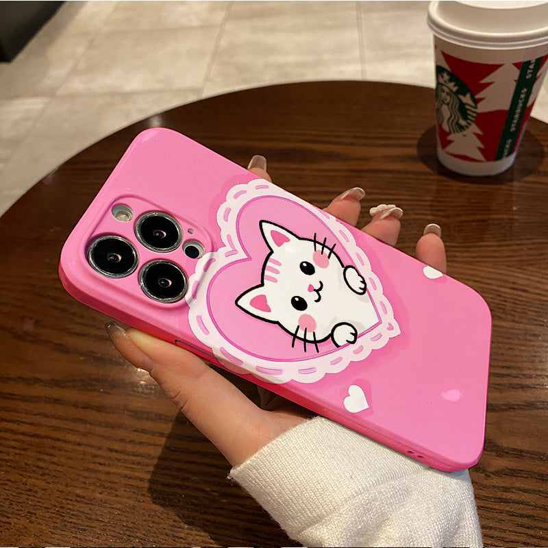 ovel And Popular Mobile Phone Case with Lens Protection And Shockproof, Pink, Cartoon Cute Tiger, Simple, Applicable to Samsung Galaxy S24_S23_A55_A54_Ultra_Plus