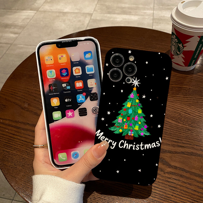 Piece of a Festive Scene Featuring a Christmas Tree And Gifts, This Phone Case Is Designed for Comfort, Durability, And Style, Offering High-Quality Protection.