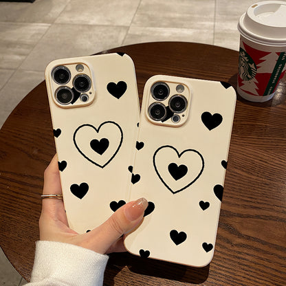 Piece of a Simple Heart Design on a White Phone Case with a , Compatible with Iphone Models 16, 15, 14, 13, 12, And 11 Pro Max, Plus. A Perfect Birthday Present for Your Girlfriend, Boyfriend,